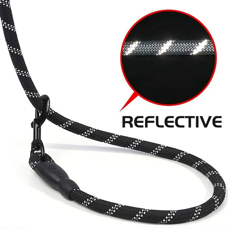 LunaStride: Reflective Rope Leash