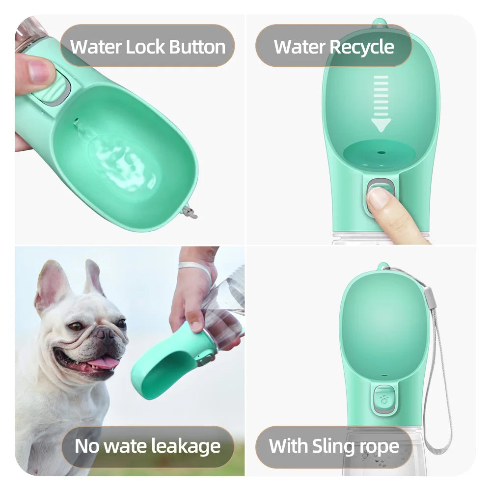 LunaSip: Portable Pet Hydration Bottle