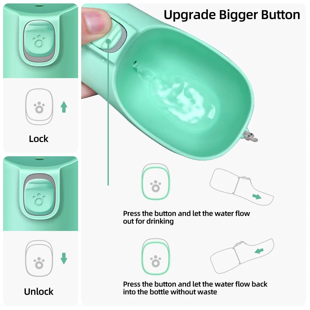 LunaSip: Portable Pet Hydration Bottle